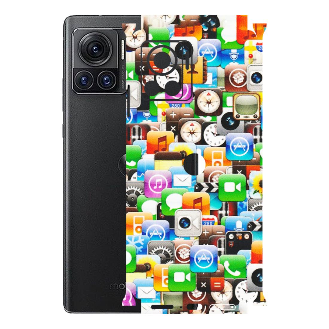 Motorola Phone Skins (All Models) - All Apple Icons - Matte Finish (M-93) Motorola Moto Edge 30 Ultra (5G)