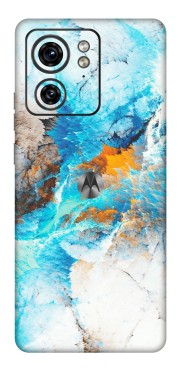 Motorola Phone Skins (All Models) - Blue Waves Abstract - Matte Finish (M-19) Moto Edge 40 (5G)