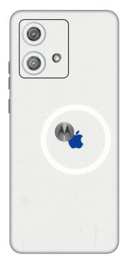 Motorola Phone Skins (All Models) - iPhone Magsafe Logo - 3D Embossed Finish (L-320) Moto Edge 40 Neo (5G)