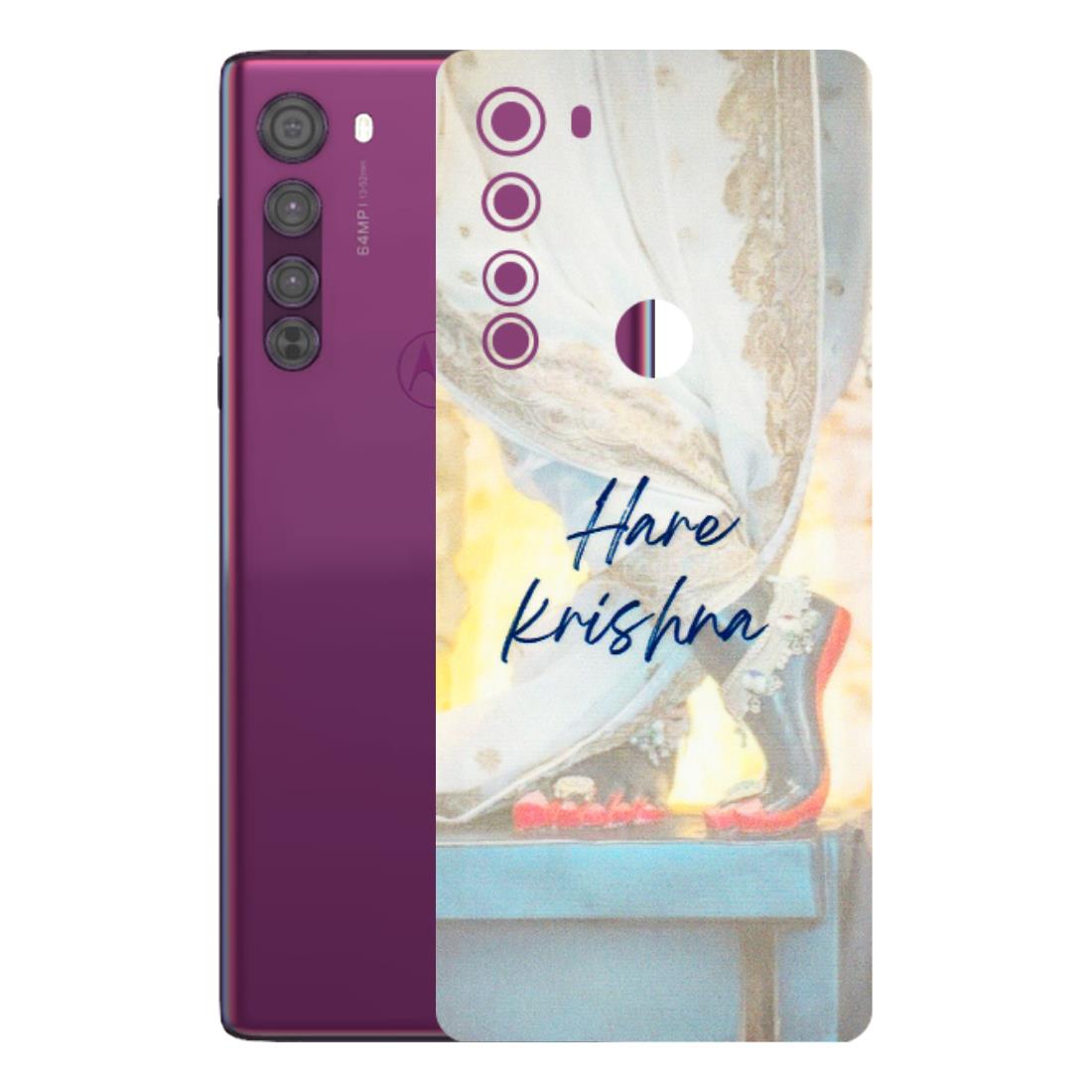 Motorola Phone Skins (All Models) - Hare Krishna - 3D Embossed Finish (L-03) Motorola Moto Edge