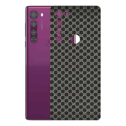 Motorola Phone Skins (All Models) - Black G Print - 3D Embossed Finish (L-109) Motorola Moto Edge