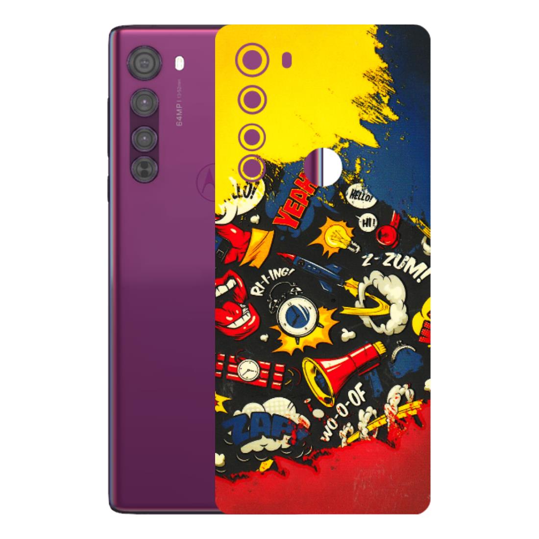 Motorola Phone Skins (All Models) - Pacific Doodle Art - 3D Embossed Finish (L-120) Motorola Moto Edge