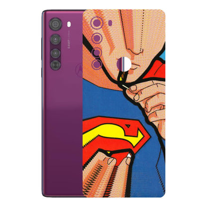 Motorola Phone Skins (All Models) - Superman Sutta - 3D Embossed Finish (L-130) Motorola Moto Edge