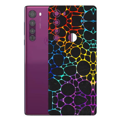 Motorola Phone Skins (All Models) - Abstract Art MultiColour - 3D Embossed Finish (L-133) Motorola Moto Edge