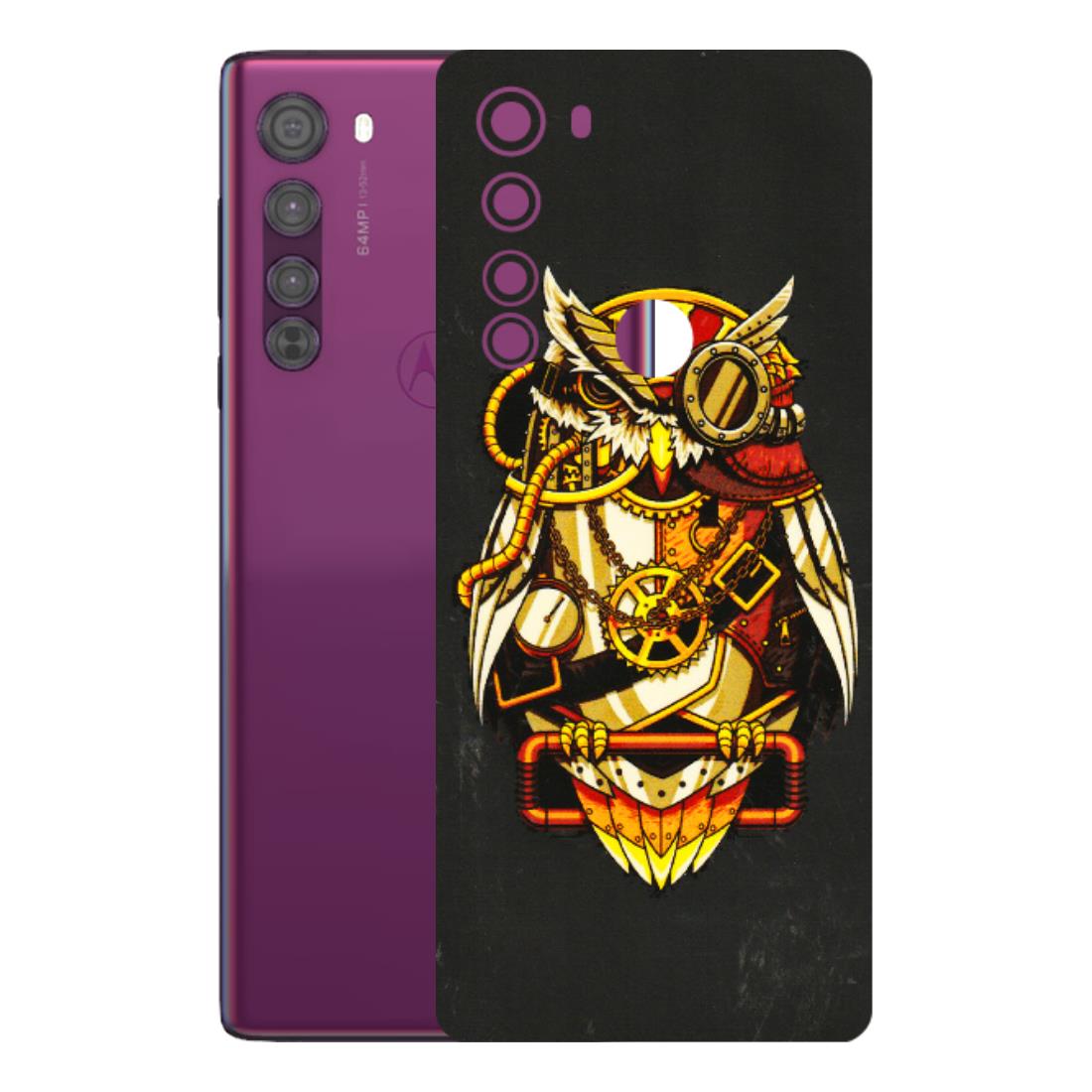 Motorola Phone Skins (All Models) - Classy Smart Owl - 3D Embossed Finish (L-144) Motorola Moto Edge