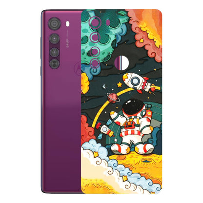 Motorola Phone Skins (All Models) - Astronauts & Spaceship - 3D Embossed Finish (L-145) Motorola Moto Edge