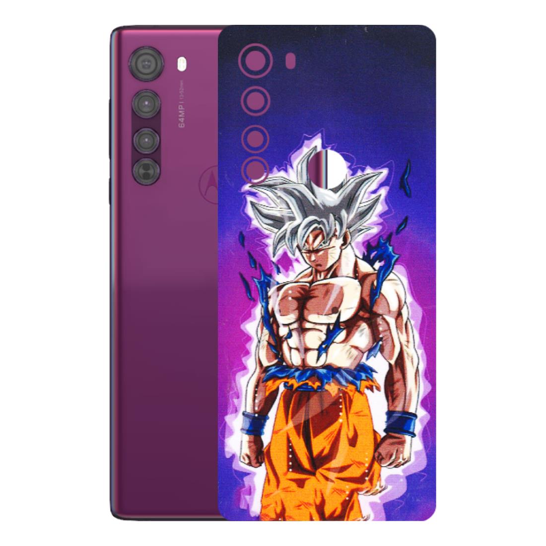 Motorola Phone Skins (All Models) - Goku Purple Anime - 3D Embossed Finish (L-147) Motorola Moto Edge