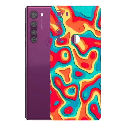 Motorola Phone Skins (All Models) - Abstract Swirl - 3D Embossed Finish (L-150) Motorola Moto Edge