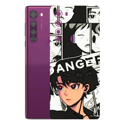 Motorola Phone Skins (All Models) - Danger Anime - 3D Embossed Finish (L-155) Motorola Moto Edge