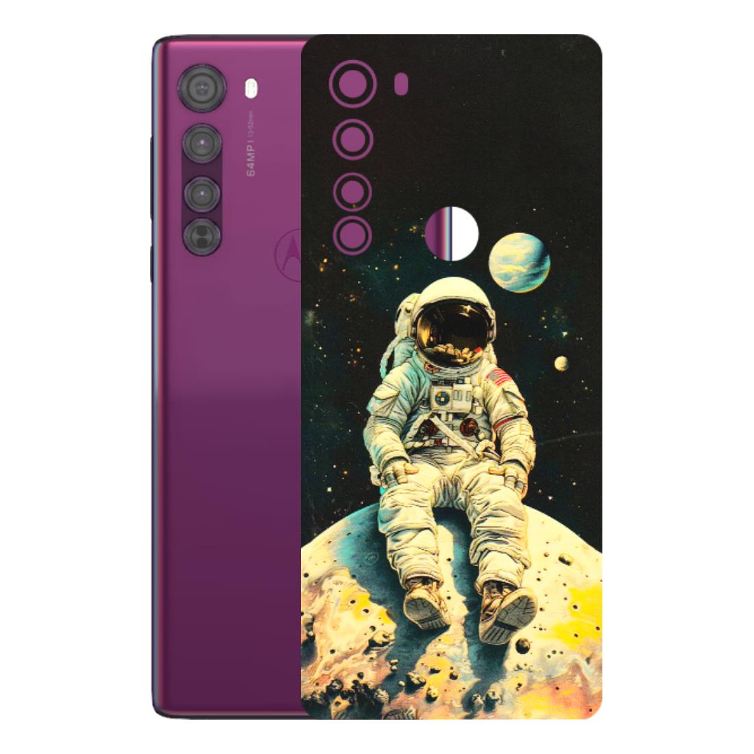 Motorola Phone Skins (All Models) - Astronaut in Space - 3D Embossed Finish (L-16) Motorola Moto Edge