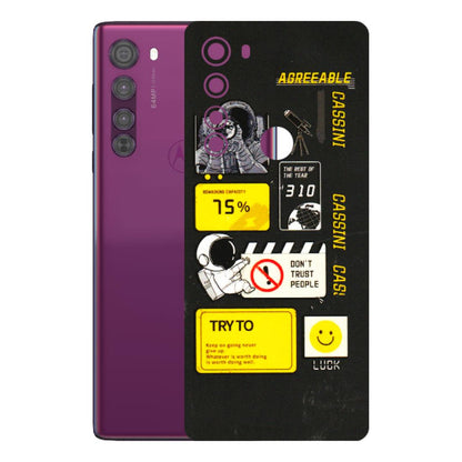 Motorola Phone Skins (All Models) - Black Cassini - 3D Embossed Finish (L-161) Motorola Moto Edge