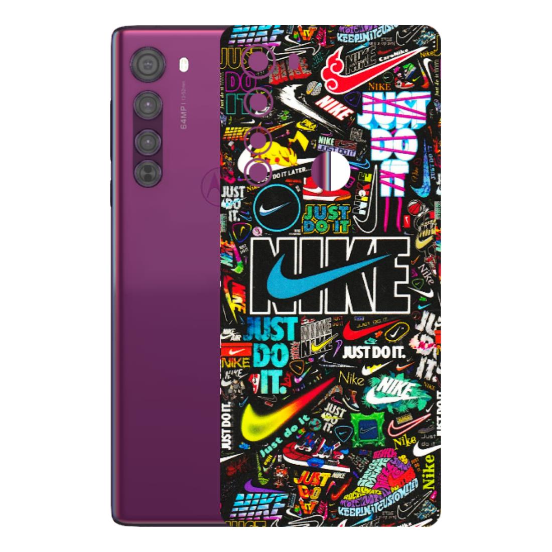 Motorola Phone Skins (All Models) - Just Do It Doodles - 3D Embossed Finish (L-166) Motorola Moto Edge