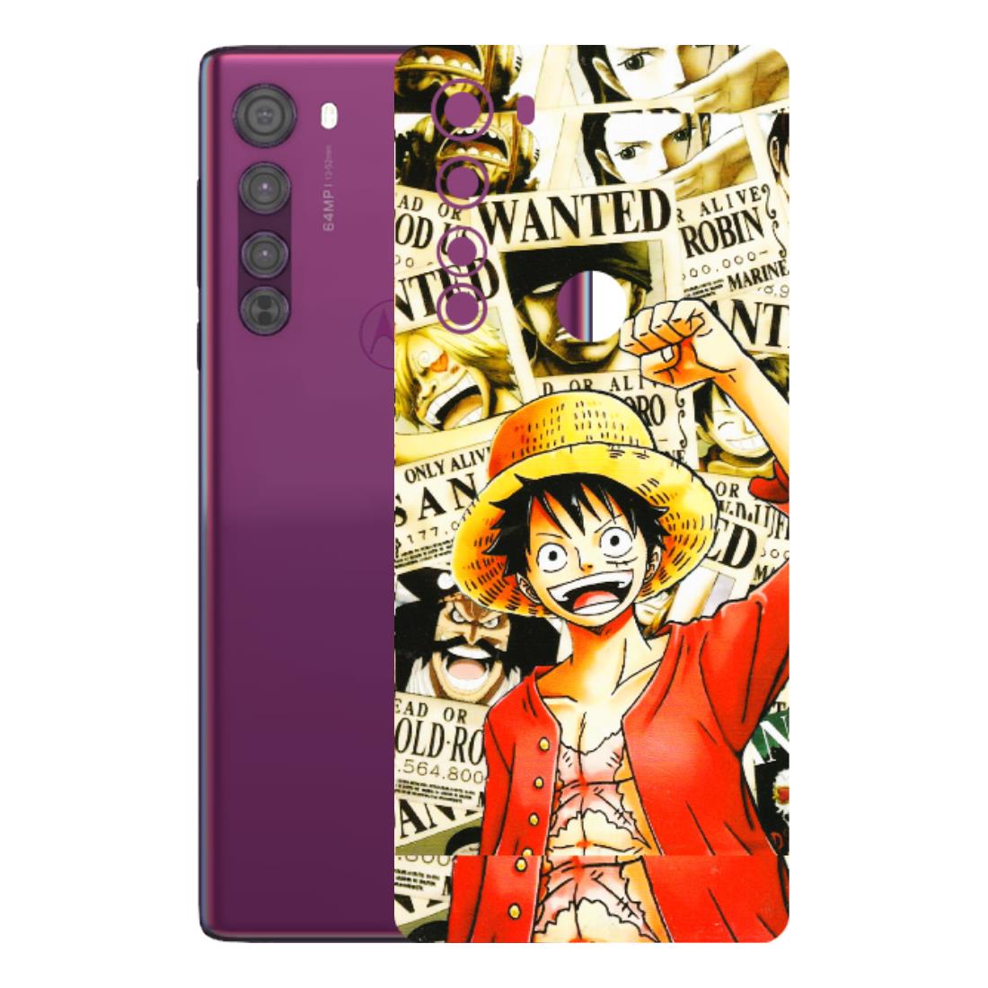 Motorola Phone Skins (All Models) - Luffy Anime - 3D Embossed Finish (L-177) Motorola Moto Edge