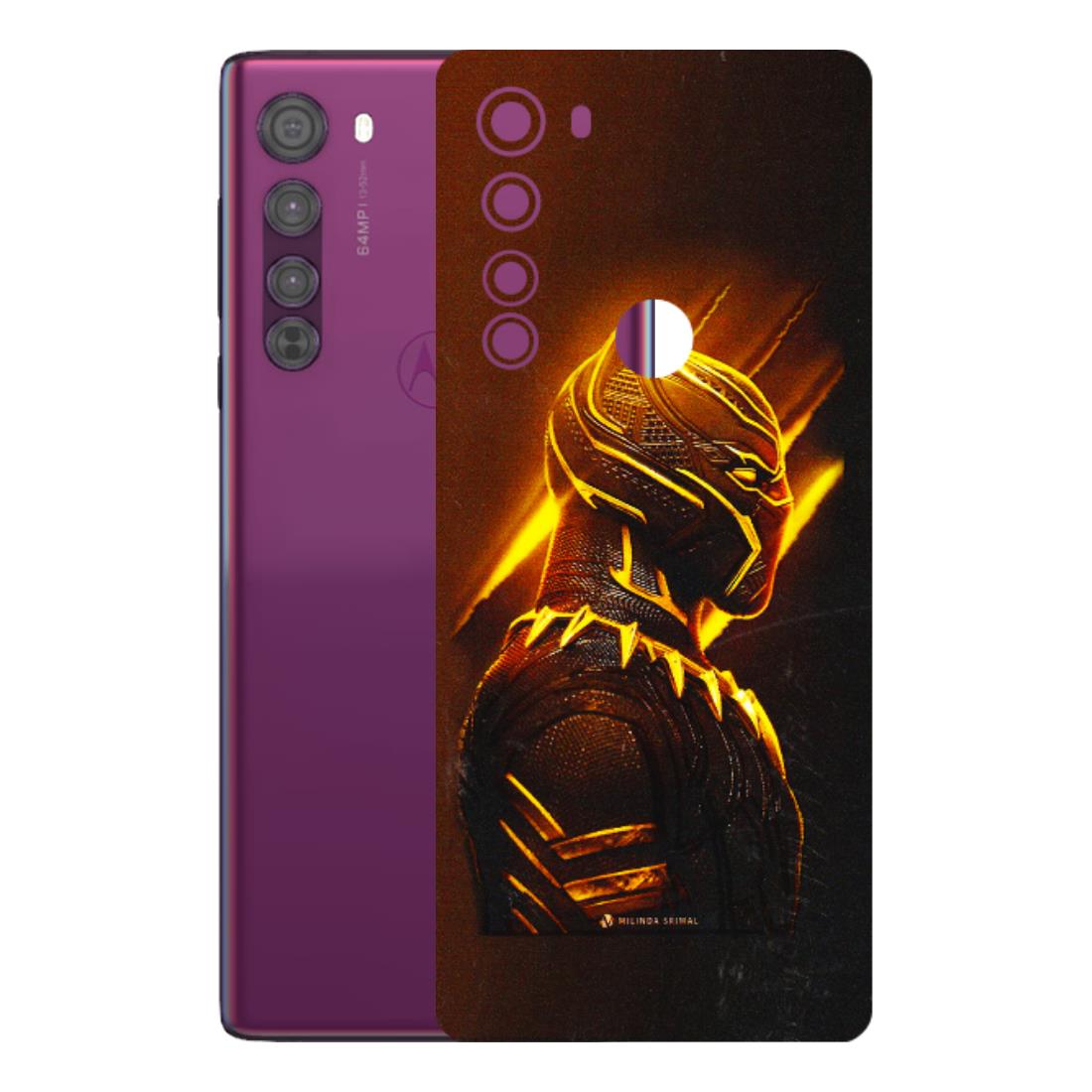 Motorola Phone Skins (All Models) - Gold Black Panther - 3D Embossed Finish (L-181) Motorola Moto Edge