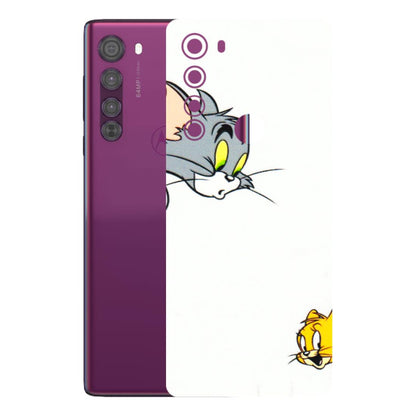 Motorola Phone Skins (All Models) - Cute Tom And Jerry - 3D Embossed Finish (L-220) Motorola Moto Edge