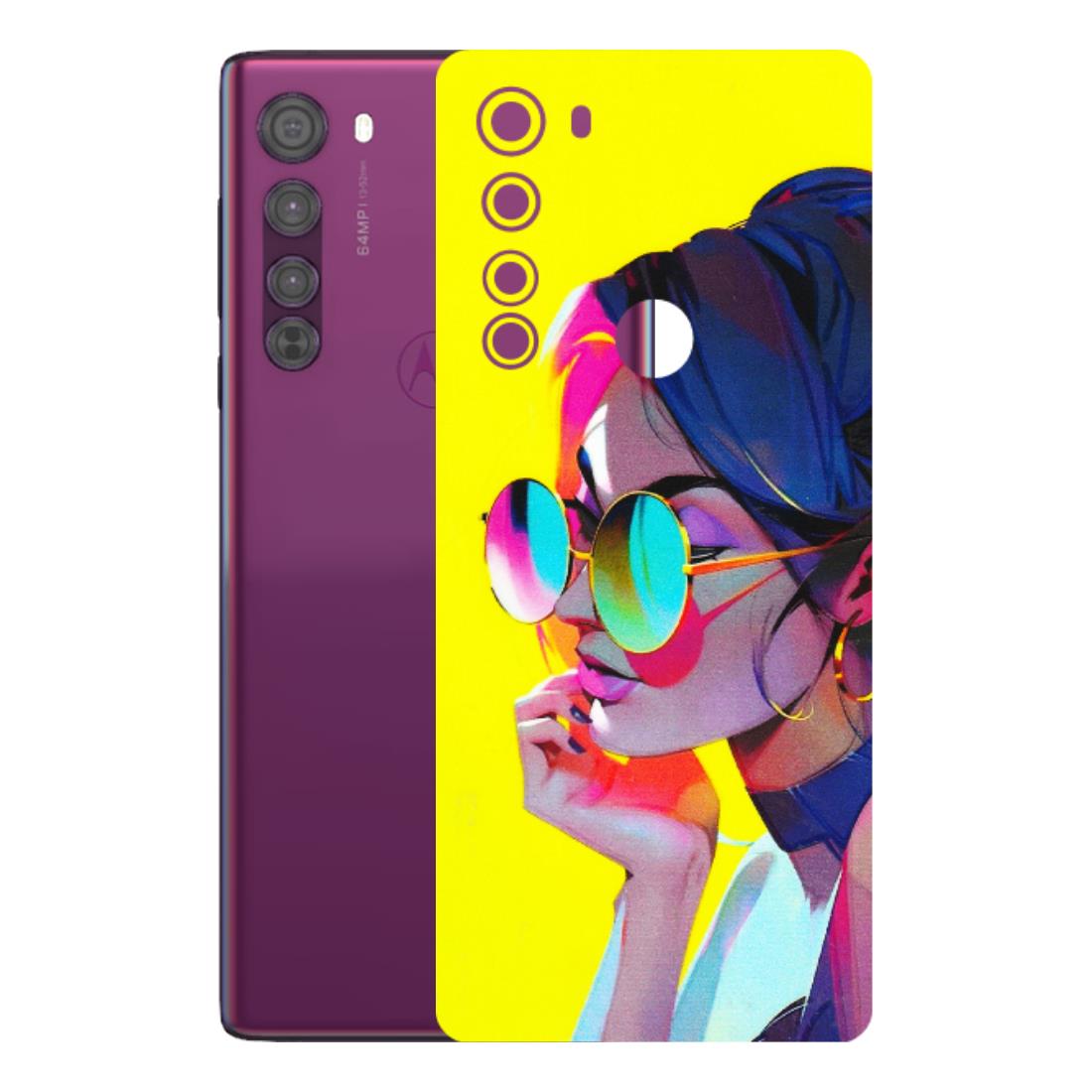 Motorola Phone Skins (All Models) - Bold Stylish Girl - 3D Embossed Finish (L-222) Motorola Moto Edge