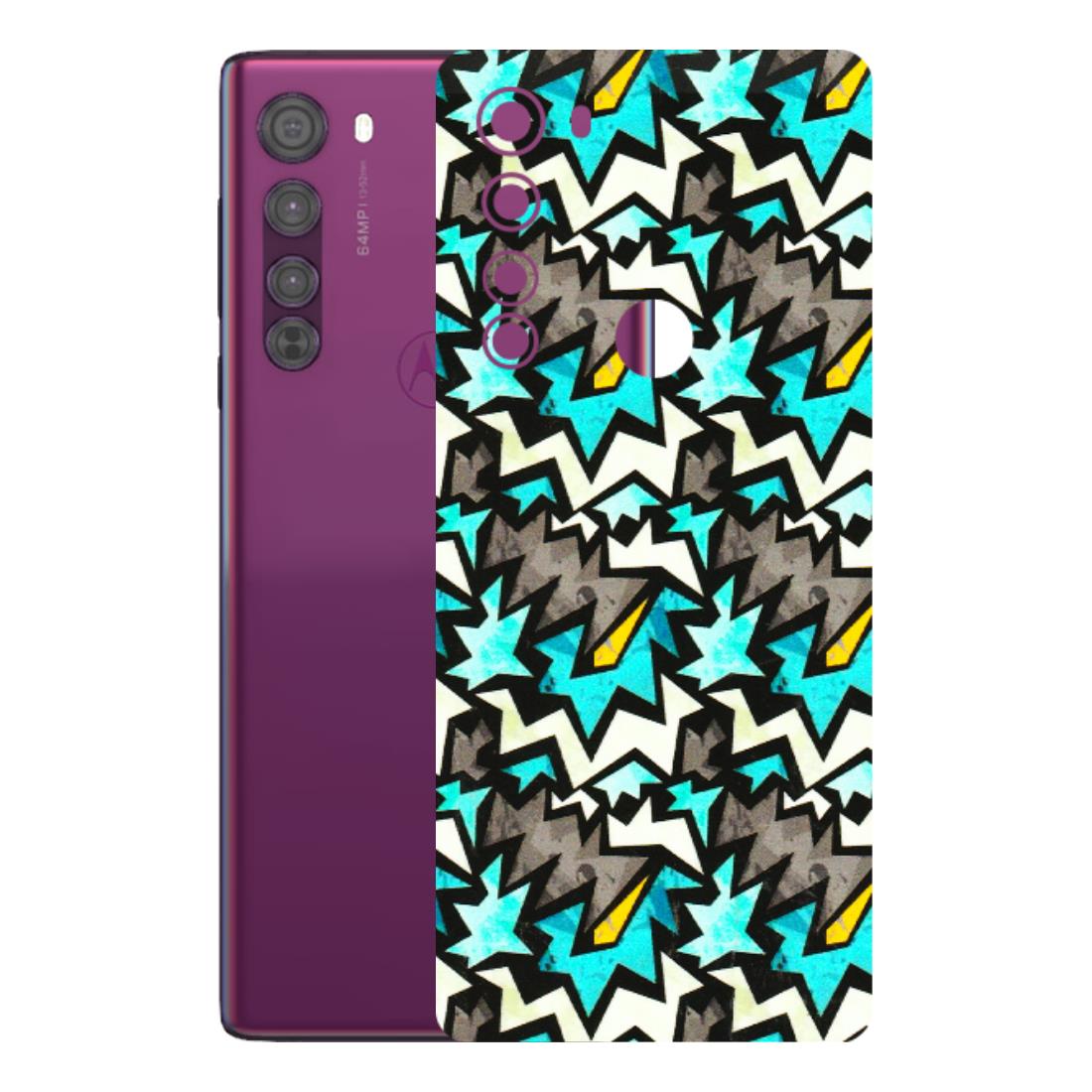 Motorola Phone Skins (All Models) - Funky Zig Zag - 3D Embossed Finish (L-223) Motorola Moto Edge