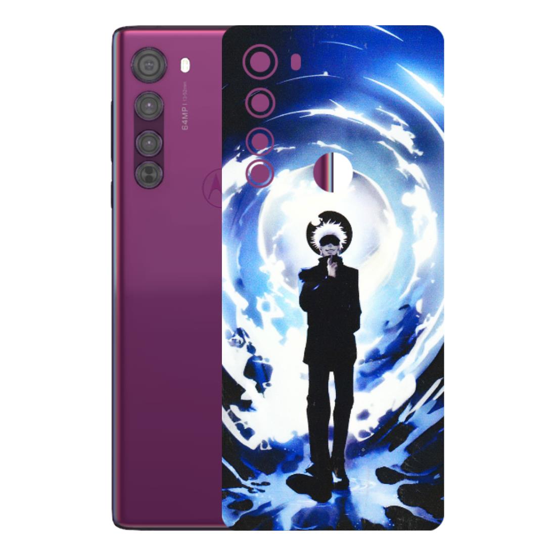 Motorola Phone Skins (All Models) - Satoru Gojo Dark Blue - 3D Embossed Finish (L-235) Motorola Moto Edge