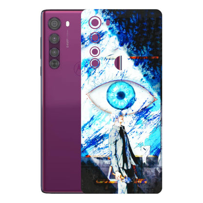 Motorola Phone Skins (All Models) - Gojo Satoru evil eye - 3D Embossed Finish (L-239) Motorola Moto Edge