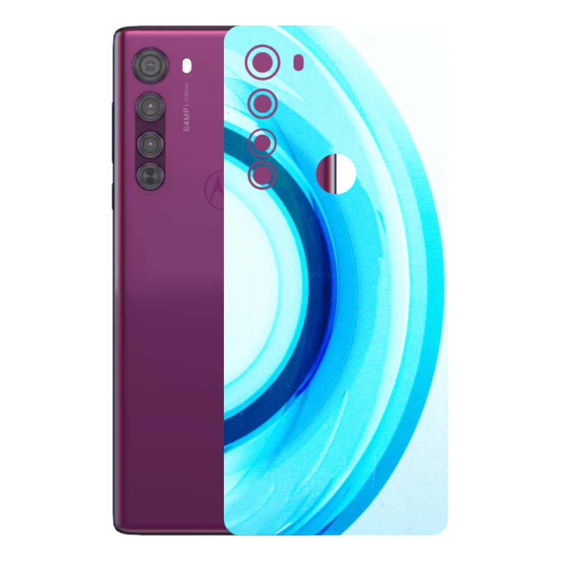 Motorola Phone Skins (All Models) - The Blue Curve - 3D Embossed Finish (L-244) Motorola Moto Edge