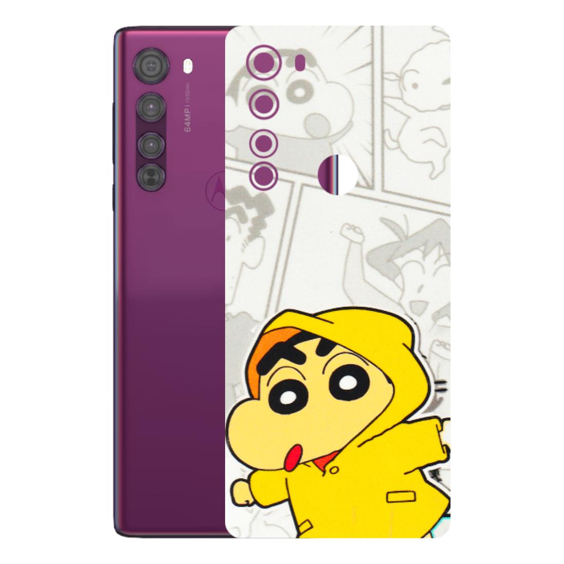 Motorola Phone Skins (All Models) - Yellow Shinchan Comic - 3D Embossed Finish (L-246) Motorola Moto Edge
