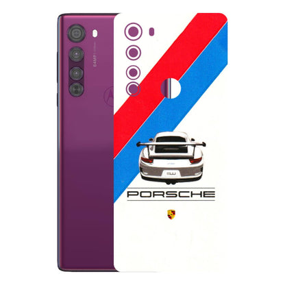 Motorola Phone Skins (All Models) - Porche Car Sober Logo - 3D Embossed Finish (L-248) Motorola Moto Edge