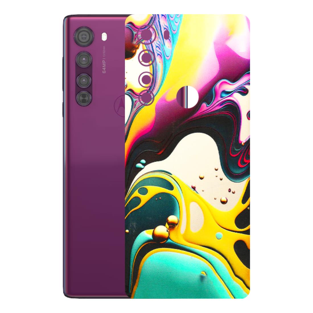 Motorola Phone Skins (All Models) - Multicolor Abstract pattern - 3D Embossed Finish (L-254) Motorola Moto Edge