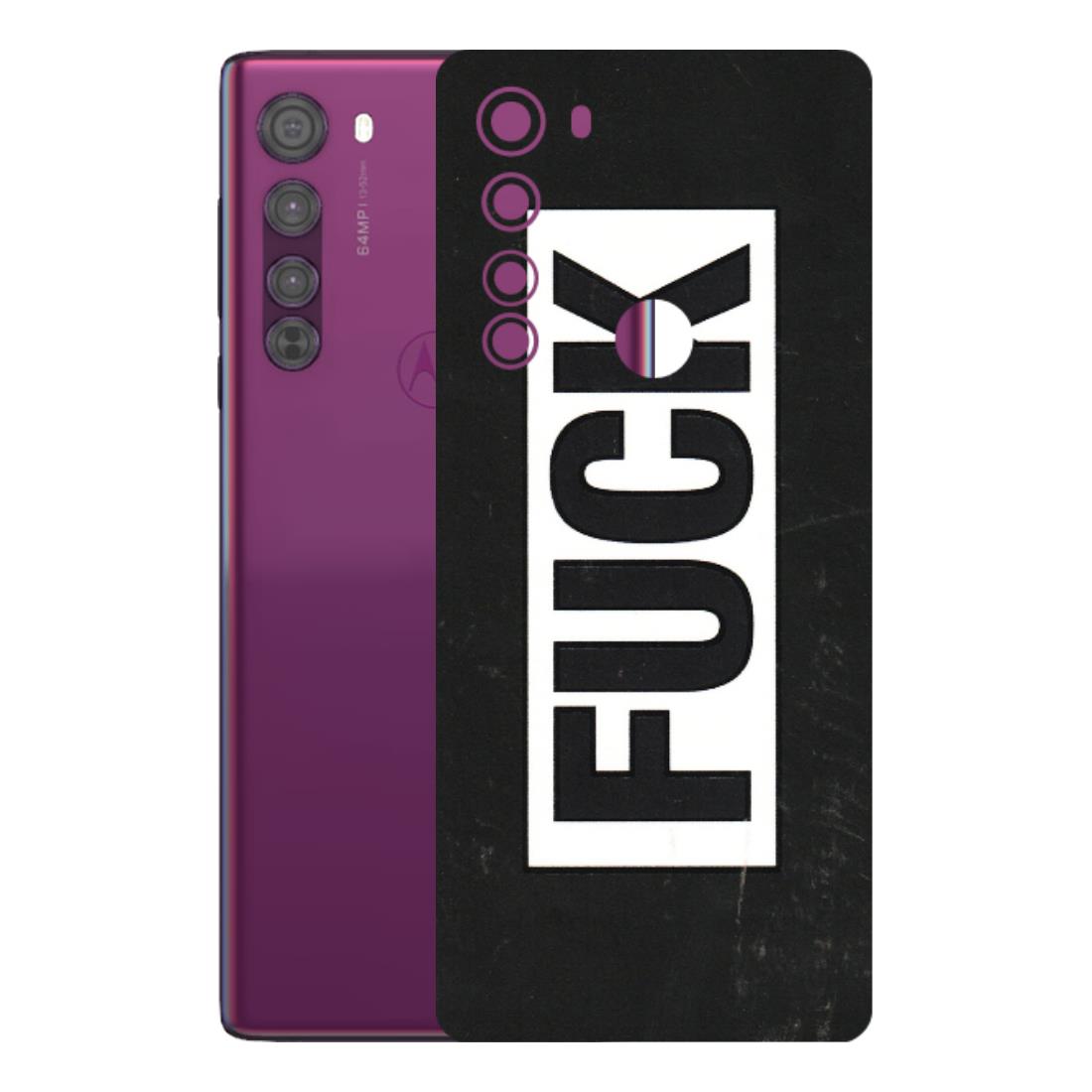 Motorola Phone Skins (All Models) - The F Word - 3D Embossed Finish (L-255) Motorola Moto Edge