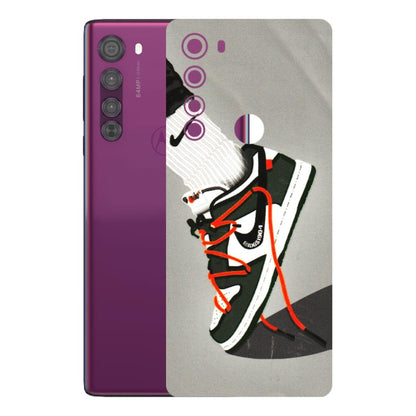 Motorola Phone Skins (All Models) - New Grey Sneaker - 3D Embossed Finish (L-261) Motorola Moto Edge