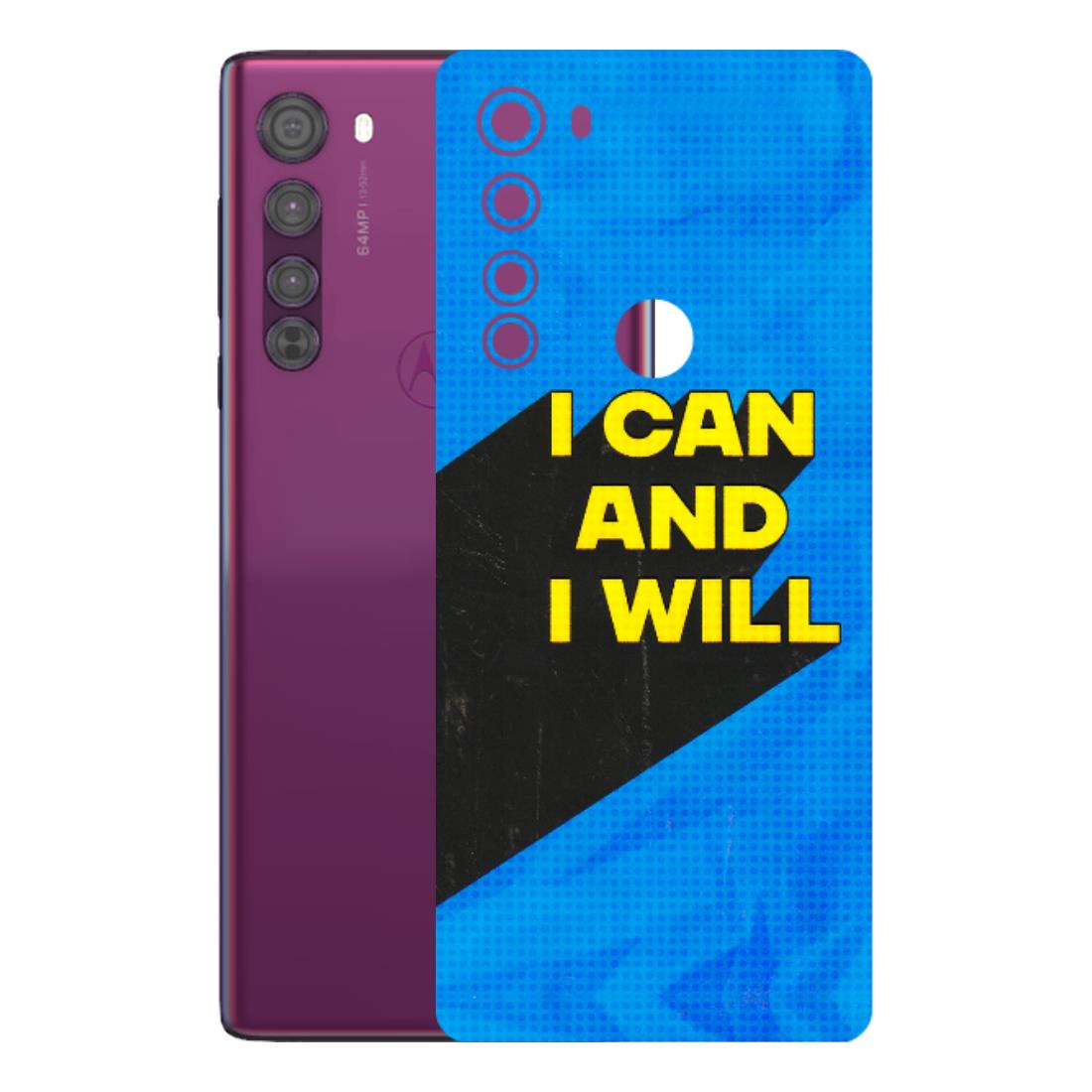 Motorola Phone Skins (All Models) - I Can And I Will - 3D Embossed Finish (L-281) Motorola Moto Edge