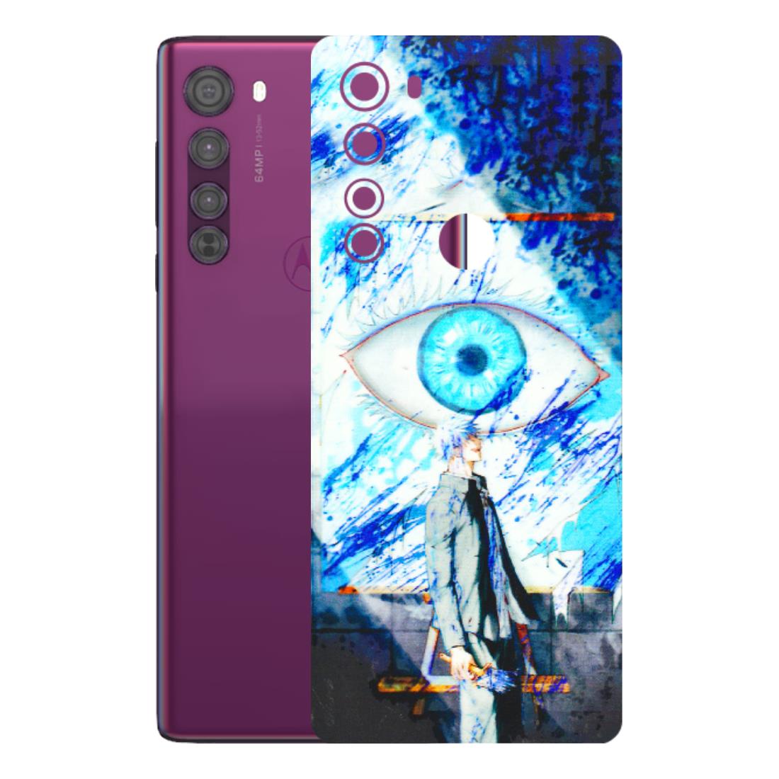 Motorola Phone Skins (All Models) - Anime Sea Blue Eye - 3D Embossed Finish (L-318) Motorola Moto Edge