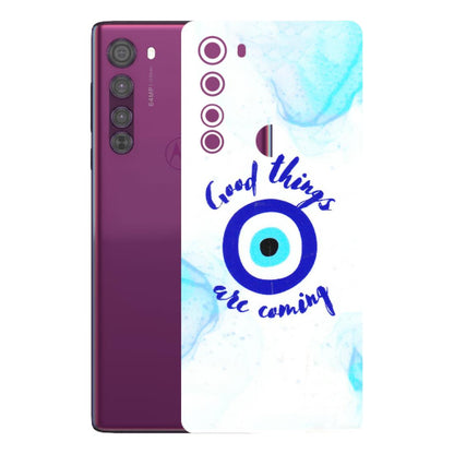Motorola Phone Skins (All Models) - Evil Eye Good Things Are Coming - 3D Embossed Finish (L-322) Motorola Moto Edge