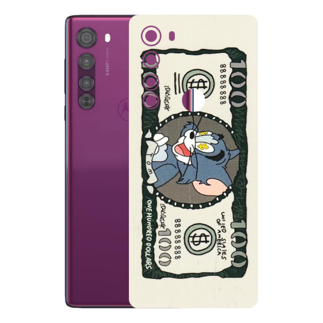 Motorola Phone Skins (All Models) - Tom Hundred Dollar - 3D Embossed Finish (L-324) Motorola Moto Edge
