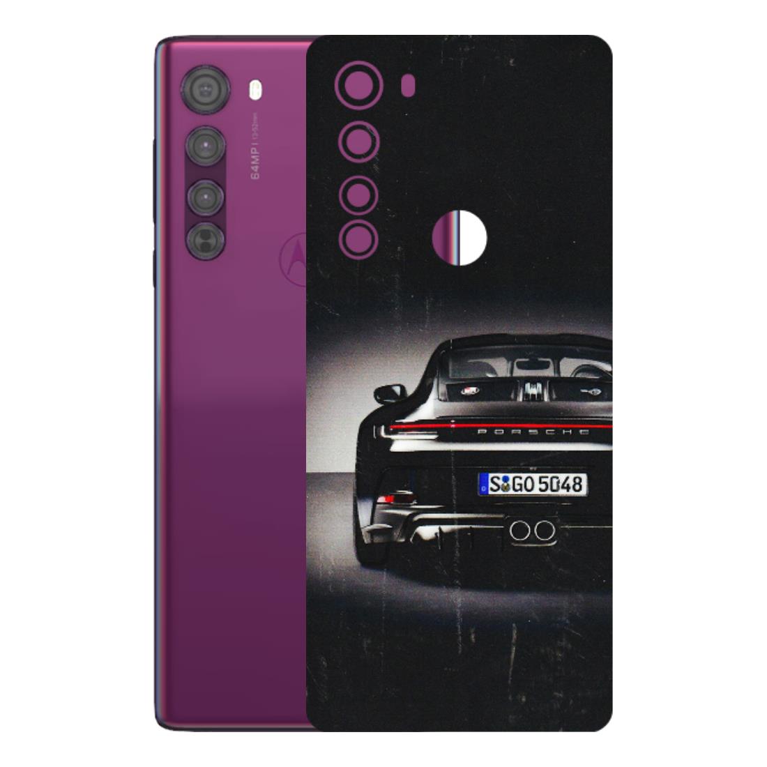 Motorola Phone Skins (All Models) - New Black Porsche GT3 - 3D Embossed Finish (L-327) Motorola Moto Edge