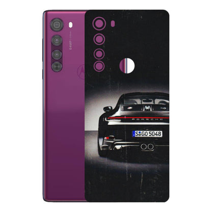 Motorola Phone Skins (All Models) - New Black Porsche GT3 - 3D Embossed Finish (L-327) Motorola Moto Edge