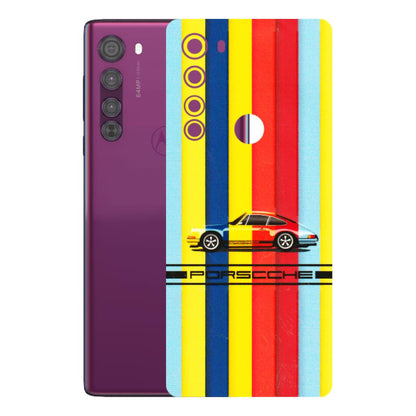 Motorola Phone Skins (All Models) - Multicolour Porche - 3D Embossed Finish (L-39) Motorola Moto Edge