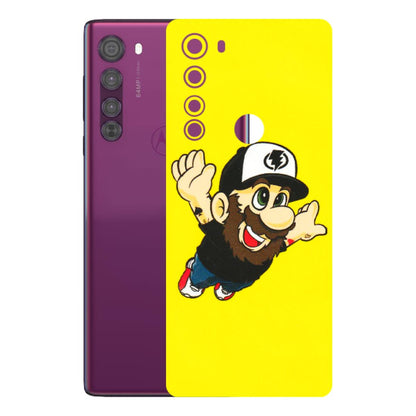 Motorola Phone Skins (All Models) - Flying Beardo - 3D Embossed Finish (L-60) Motorola Moto Edge