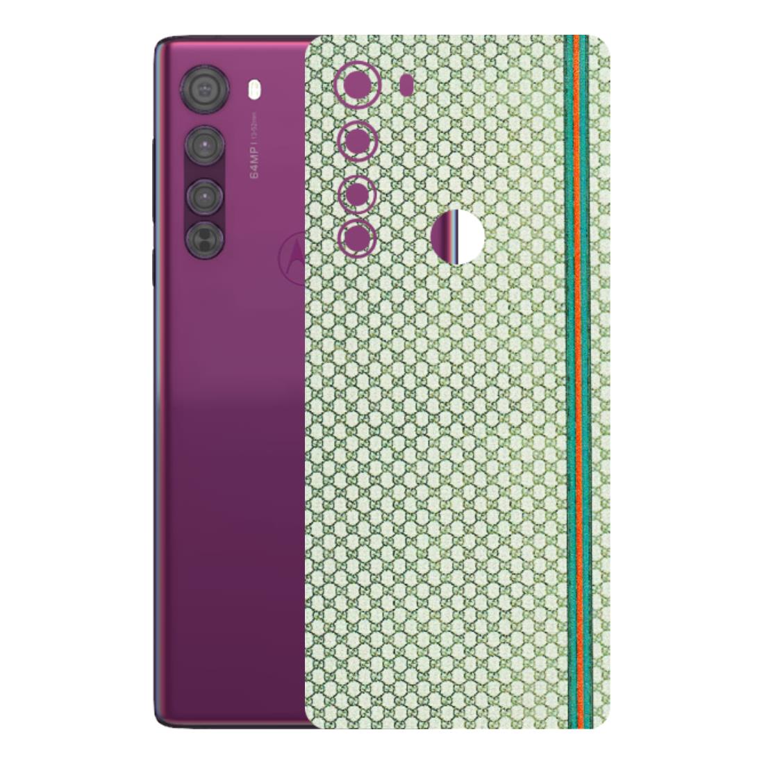 Motorola Phone Skins (All Models) - Gucci Fabric Pattern - 3D Embossed Finish (L-73) Motorola Moto Edge