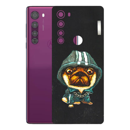 Motorola Phone Skins (All Models) - Puppy N Hoodie - 3D Embossed Finish (L-90) Motorola Moto Edge