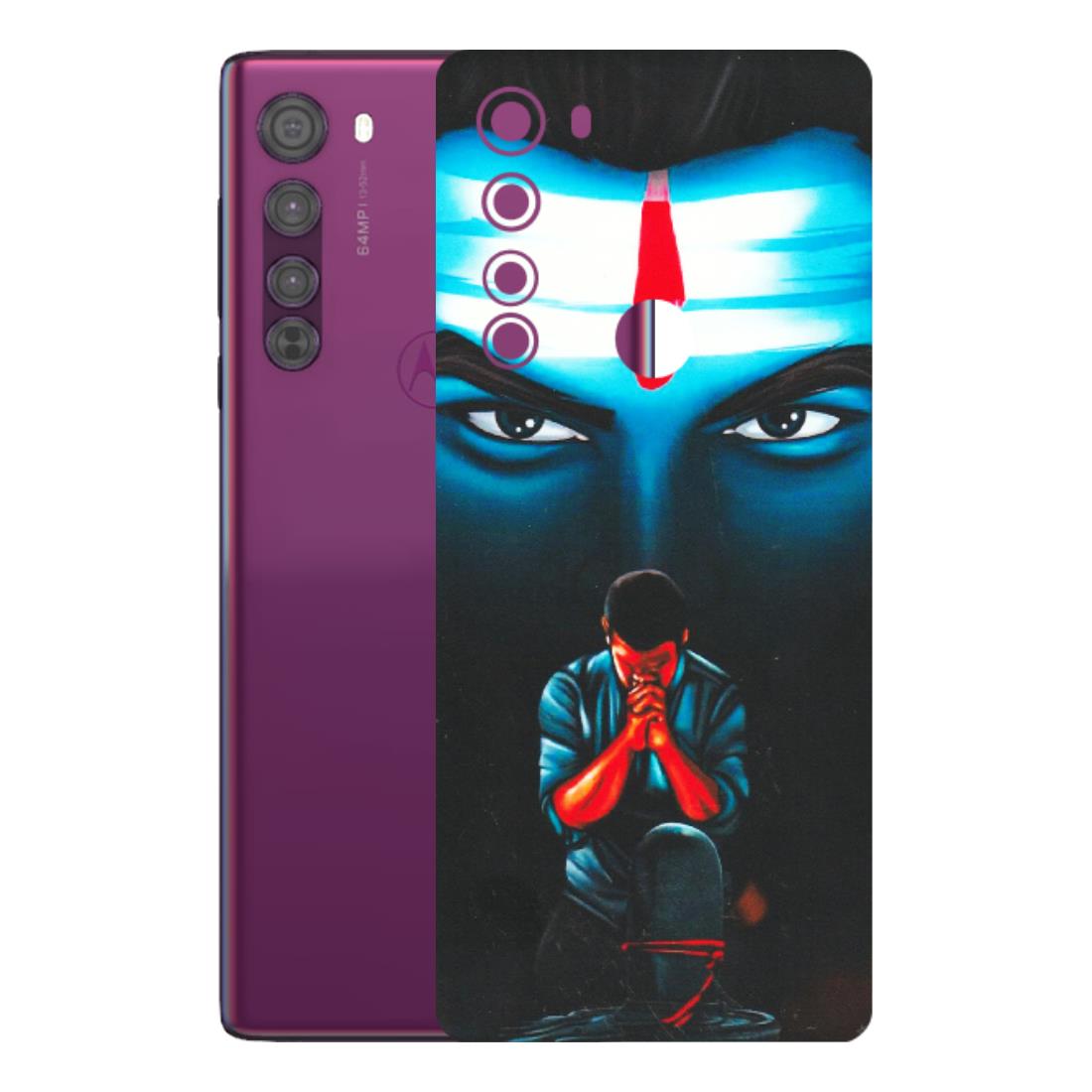 Motorola Phone Skins (All Models) - Mahakal Bhakt - Matte Finish (M-112) Motorola Moto Edge