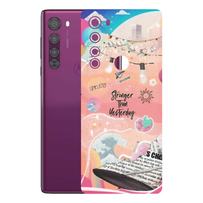 Motorola Phone Skins (All Models) - Stronger Then Yesterday - Matte Finish (M-128) Motorola Moto Edge