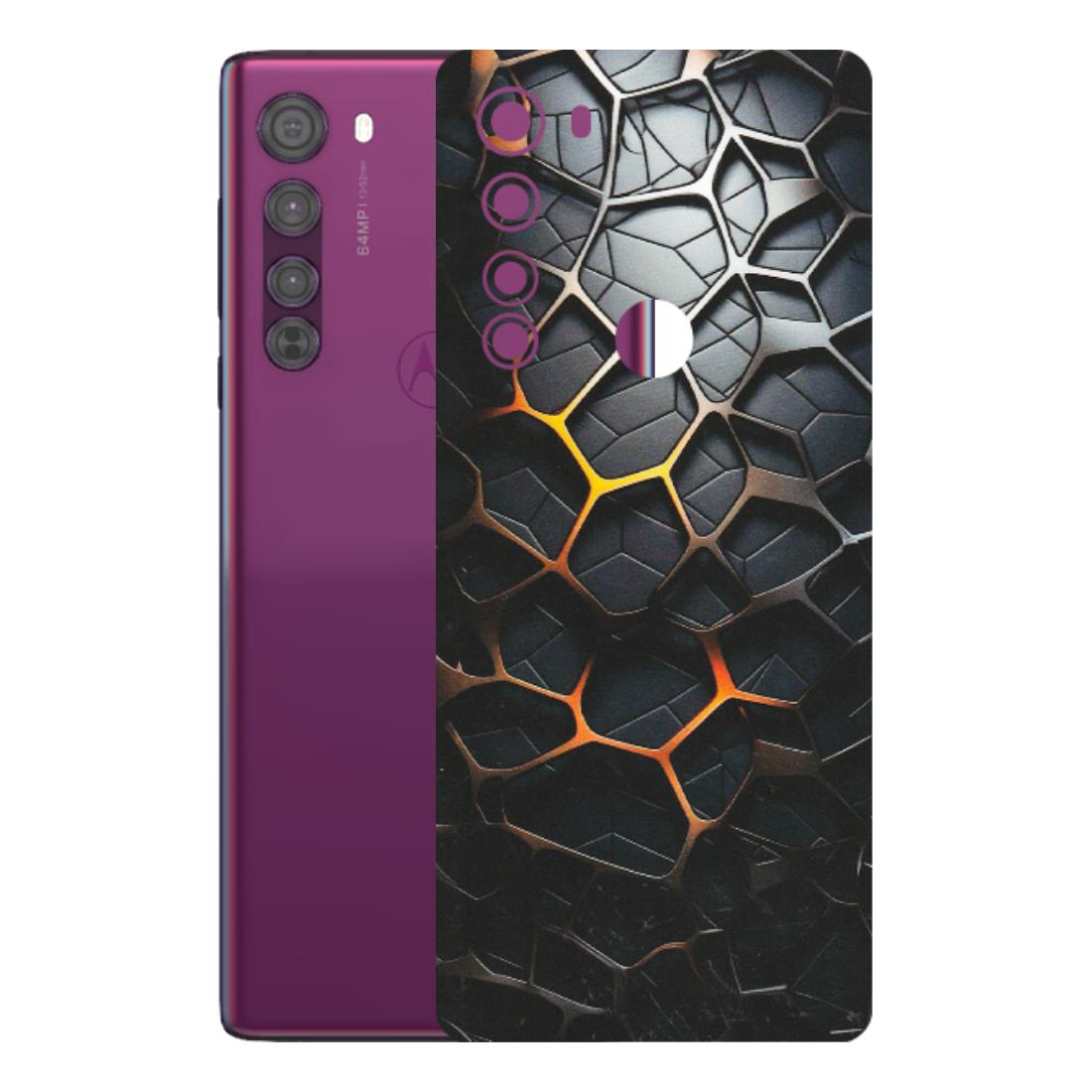 Motorola Phone Skins (All Models) - New Abstract Graphite Tiles - Matte Finish (M-130) Motorola Moto Edge