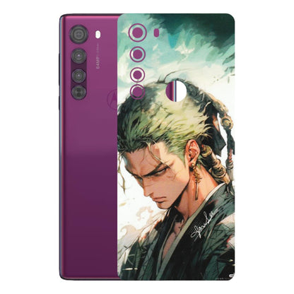 Motorola Phone Skins (All Models) - New Roronoa Zoro One Picece Anime - Matte Finish (M-140) Motorola Moto Edge