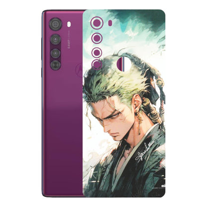 Motorola Phone Skins (All Models) - Pirate Hunter One Piece Anime - Matte Finish (M-157) Motorola Moto Edge