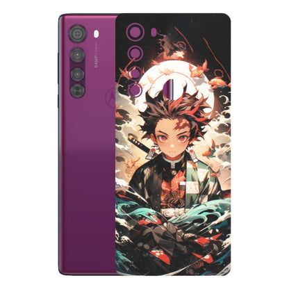 Motorola Phone Skins (All Models) - Tanjiro Demon Slayer Anime - Matte Finish (M-158) Motorola Moto Edge