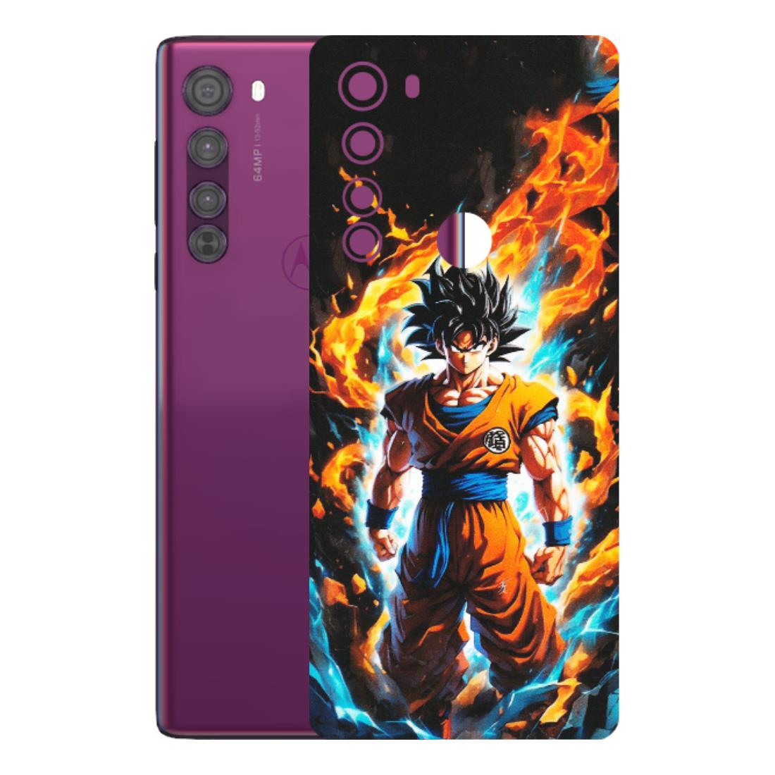 Motorola Phone Skins (All Models) - Goku Transformation Anime - Matte Finish (M-159) Motorola Moto Edge