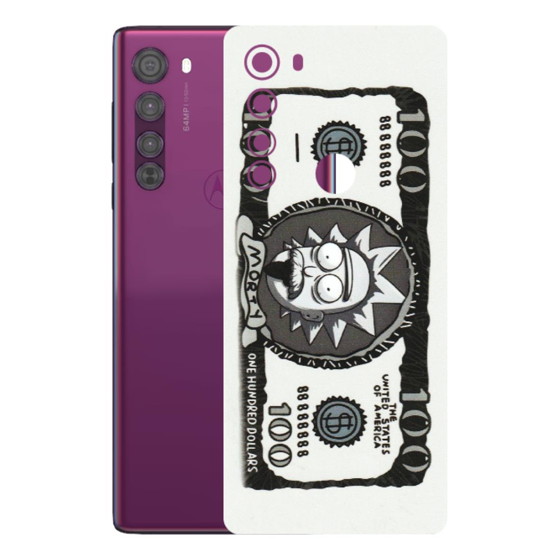 Motorola Phone Skins (All Models) - Rick And Morty Hundred Dollar Anime - Matte Finish (M-161) Motorola Moto Edge