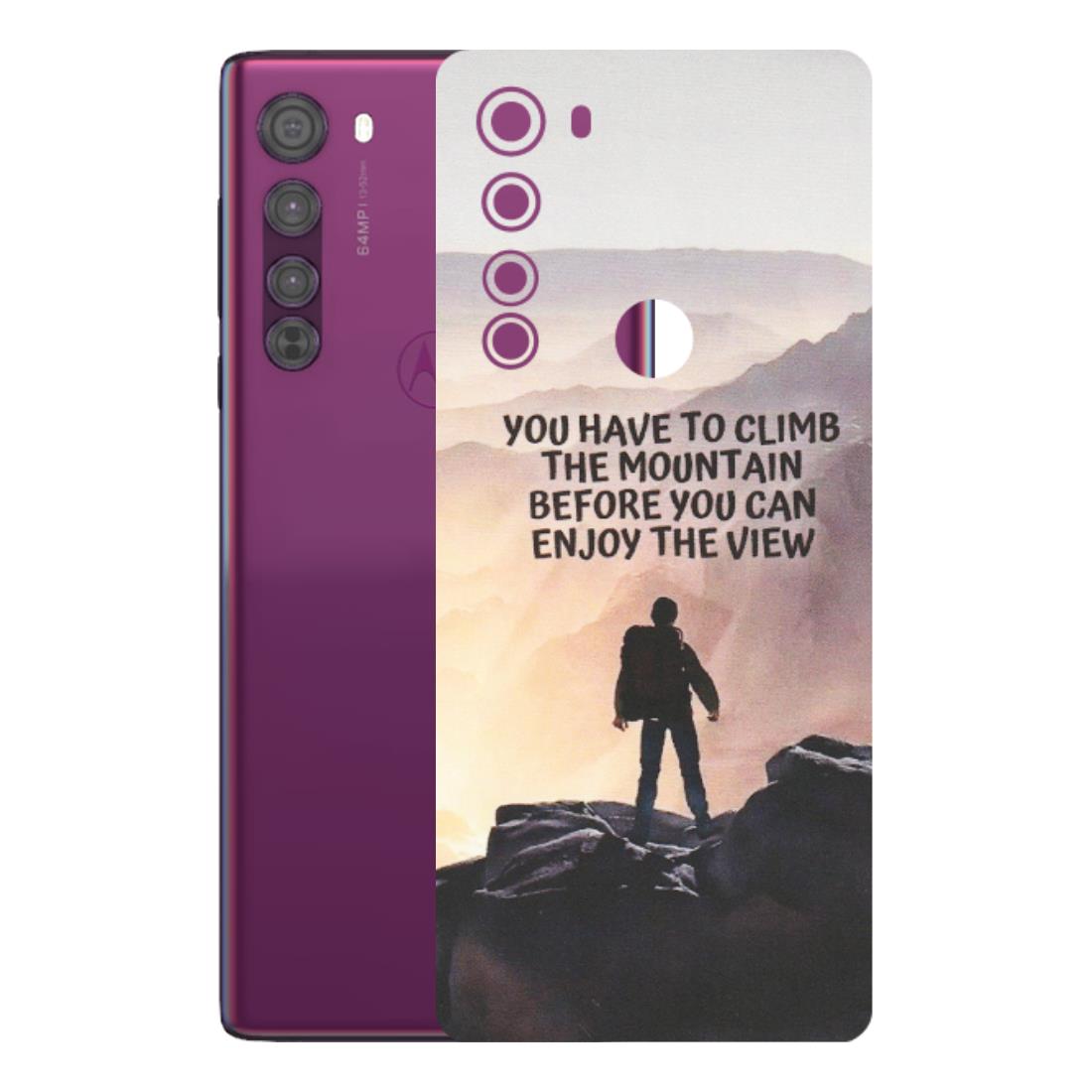 Motorola Phone Skins (All Models) - Motivational Hiking Mountain - Matte Finish (M-28) Motorola Moto Edge