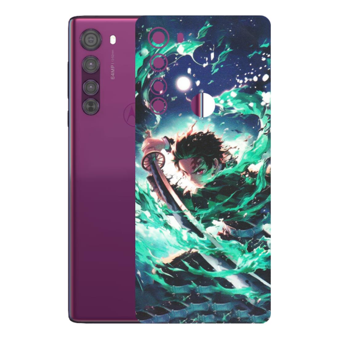 Motorola Phone Skins (All Models) - Sword Fighter Anime - Matte Finish (M-29) Motorola Moto Edge