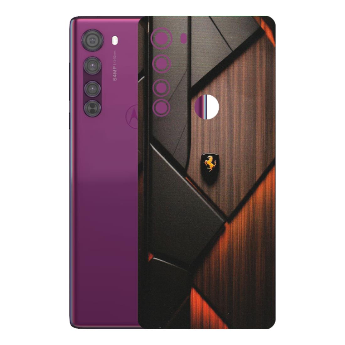 Motorola Phone Skins (All Models) - Lambo Beauty Wood Pattern Sober - Matte Finish (M-51) Motorola Moto Edge